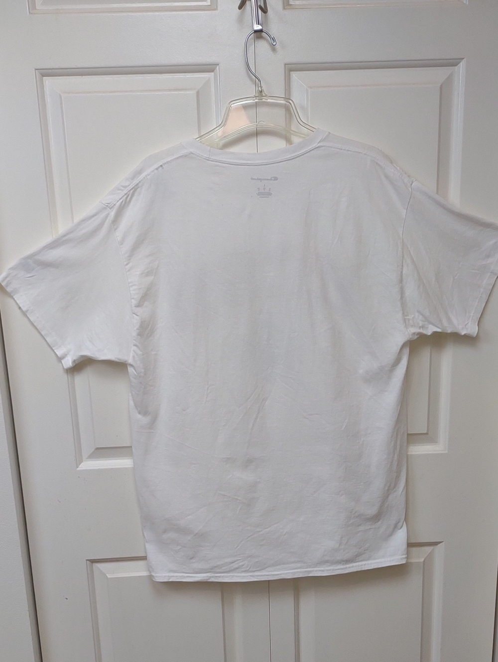 Champion White 100% Cotton SS UCSD Graphic Tee with Navy and Gold Lettering - Picture 6 of 8